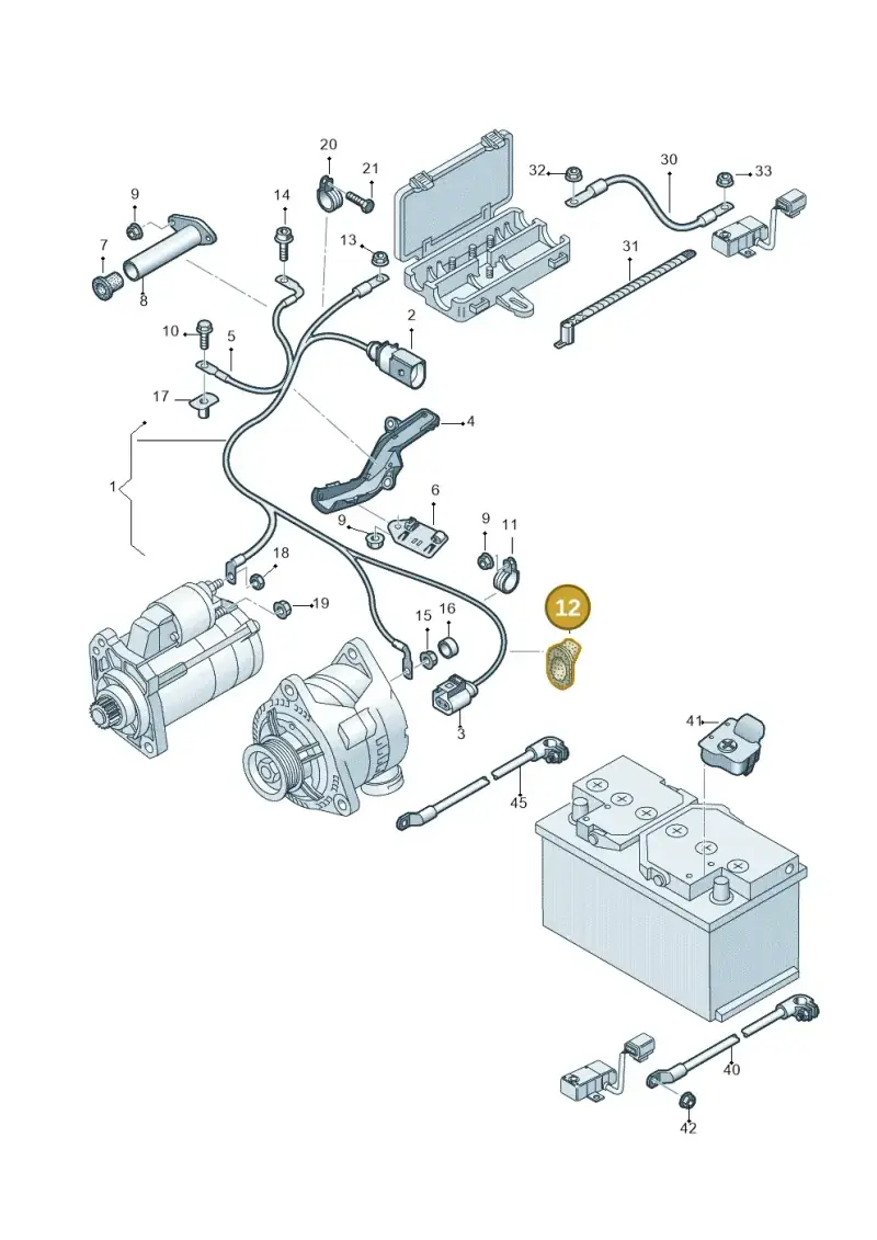 4D0971863 — Audi A8/S8/qu. lang    08> (2007-) diagram 291972050, position 12