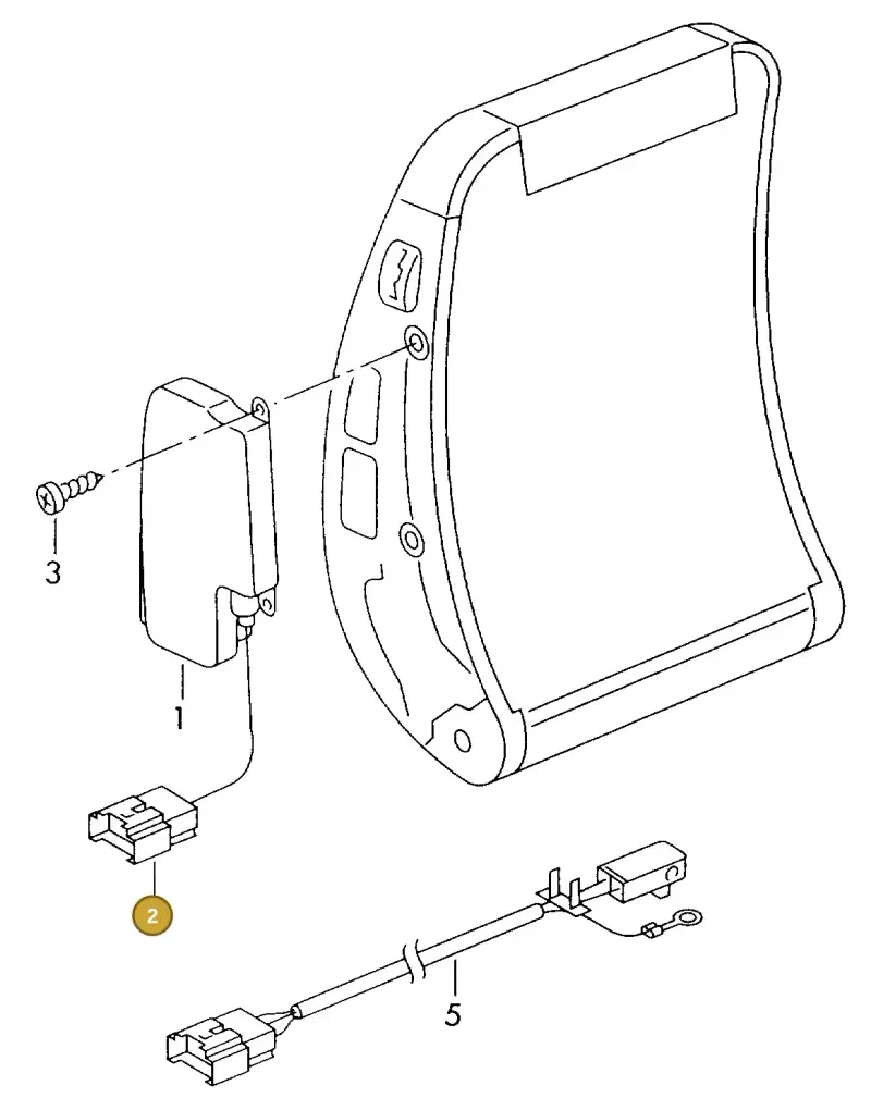 4D0972575 — Audi A4/Avant F8D-W-> (1997-1998) diagram 156880200, position 2