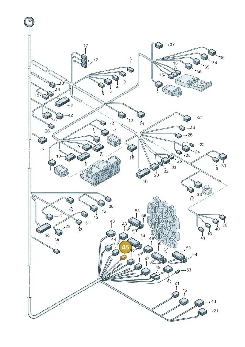 4D0972575 — Audi RS6 qu. (2003-2004) diagram 260971940, position 45