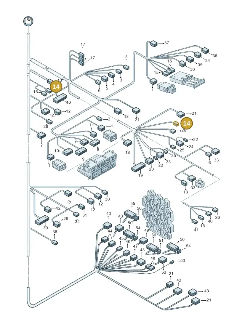 4D0972623 — Audi RS6 qu. (2003-2004) diagram 260971940, position 14