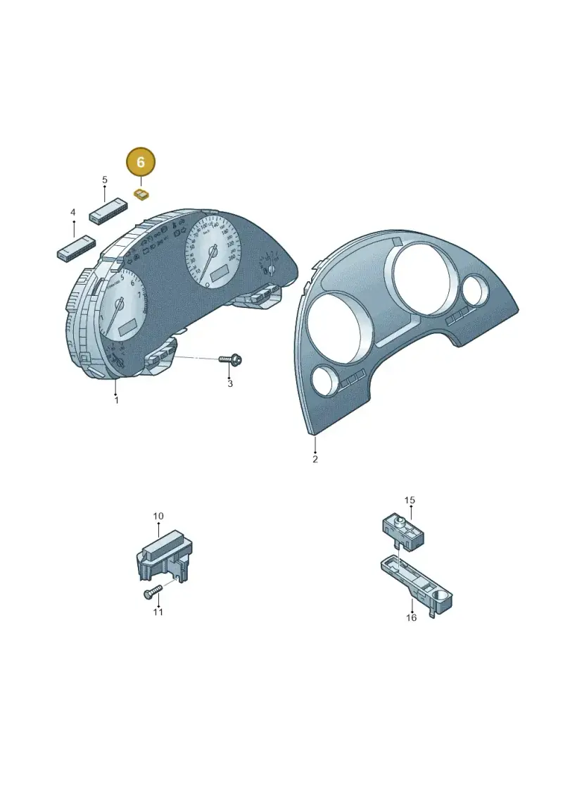 4D0972623 — Audi RS4 Cabrio qu.    08> (2007-) diagram 273920000, position 6