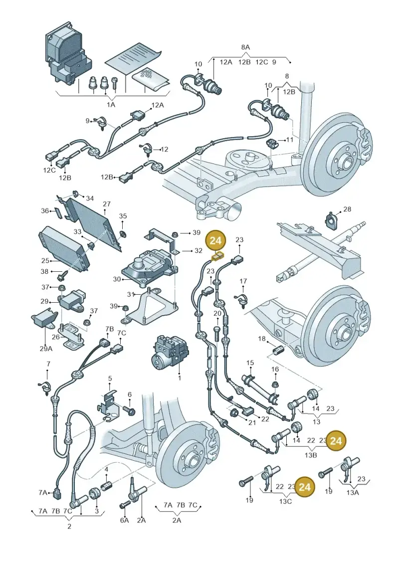 4D0972643 — Audi RS6 qu. (2003-2004) diagram 261927000, position 24