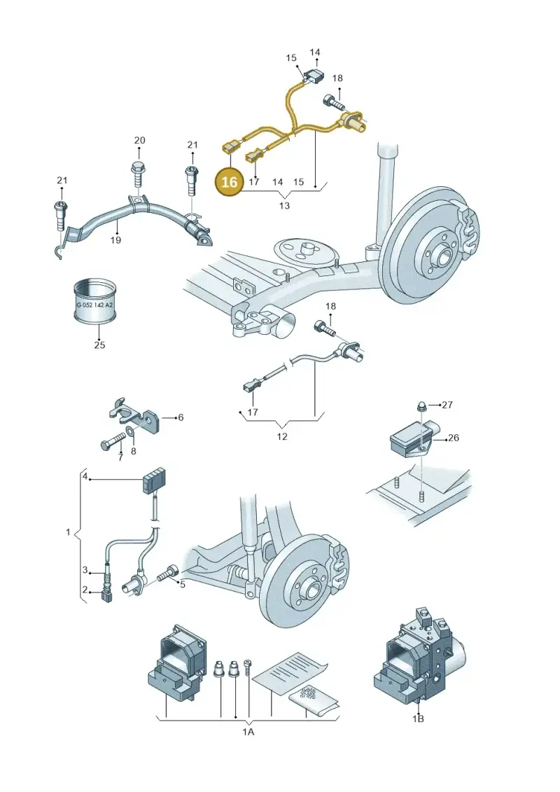 4D0972643 — Audi RS4 Cabrio qu.    08> (2007-) diagram 273927000, position 16