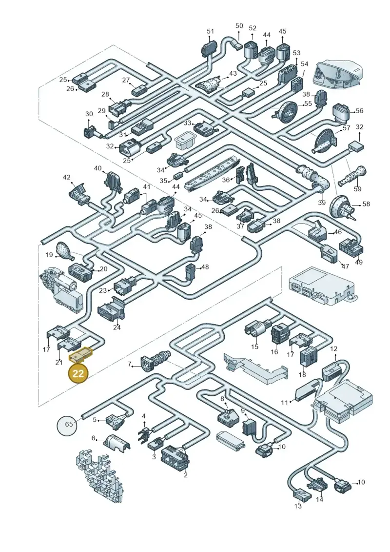 4D0972643 — Audi A4/S4 Cabrio./qu. (2002-2006) diagram 273972830, position 22