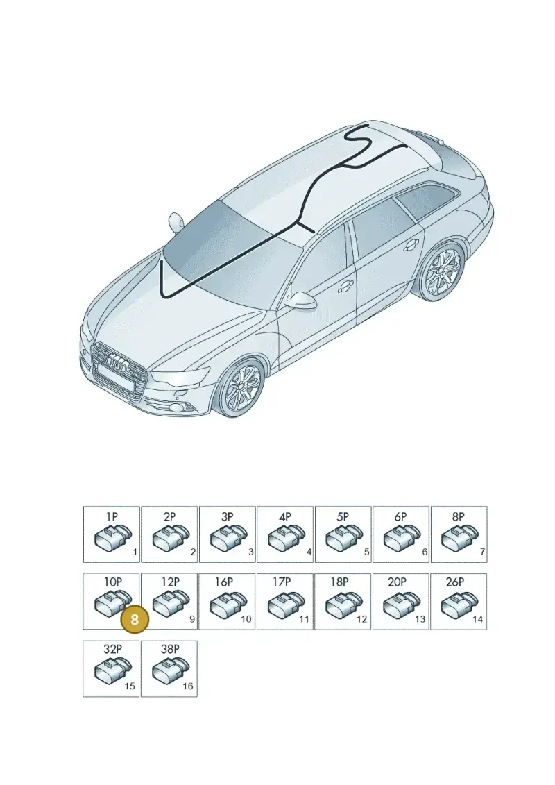 4E0035444A — Audi RS6 Avant (2013-2018) diagram 758971840, position 8
