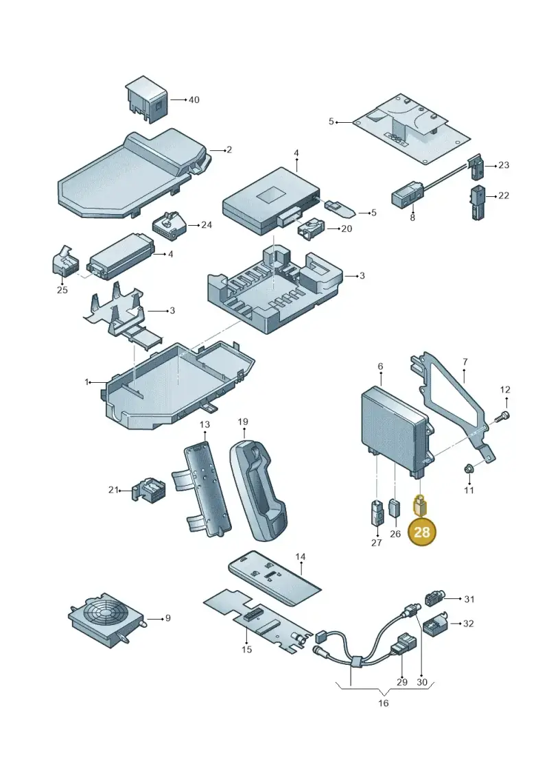 4E0035575K — Audi A4/S4 Cabrio./qu. (2002-2006) diagram 273035550, position 28