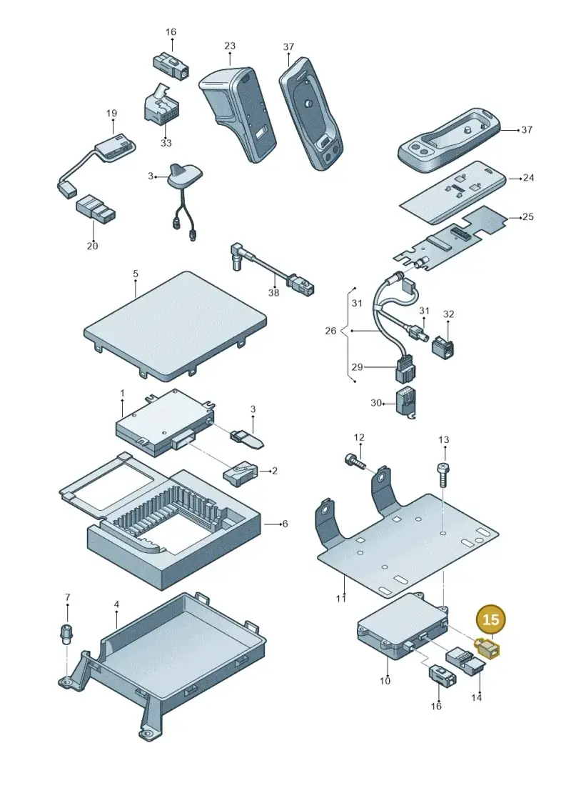 4E0035575K — Audi A3/S3/Sportb./qu. 08 (2007-) diagram 412035550, position 15