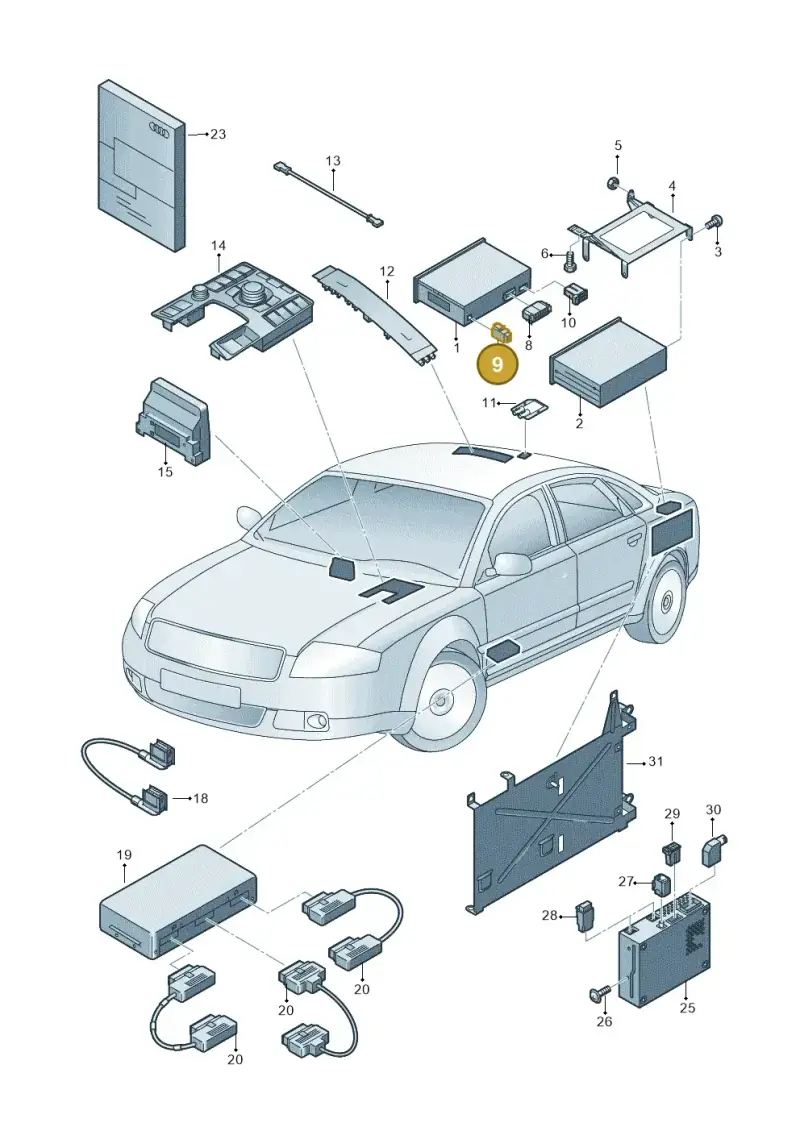 4E0035576K — Audi A8/S8/qu. lang    08> (2007-) diagram 291035000, position 9