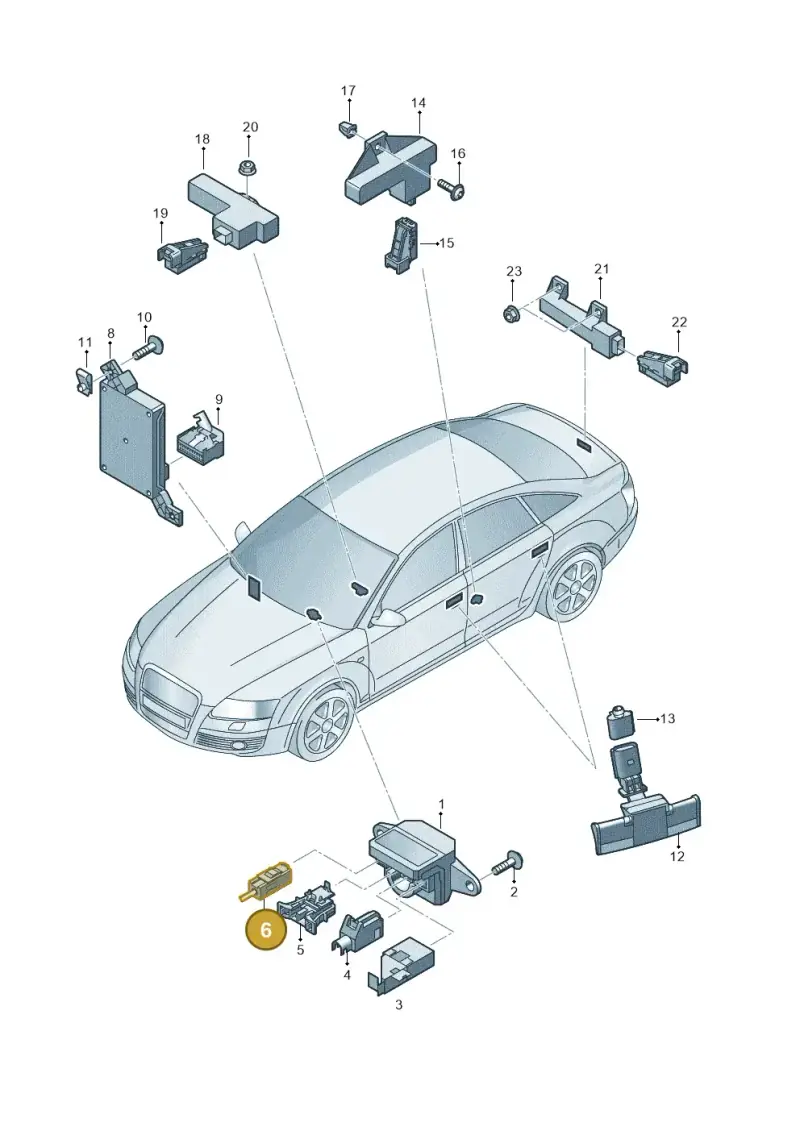 4E0035576K — Audi A6 2.7 TDI (2008-2011) diagram 448909000, position 6