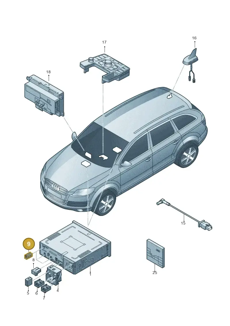 4E0035576K — Audi A5/S5 Coupe       08> (2007-) diagram 493035050, position 9