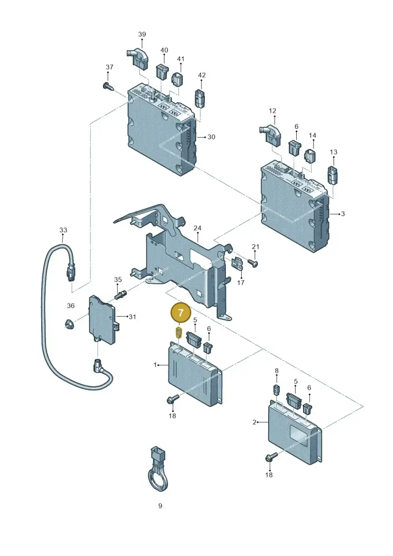 4E0035576K — Audi A8/S8/qu. lang    08> (2007-) diagram 635035450, position 7
