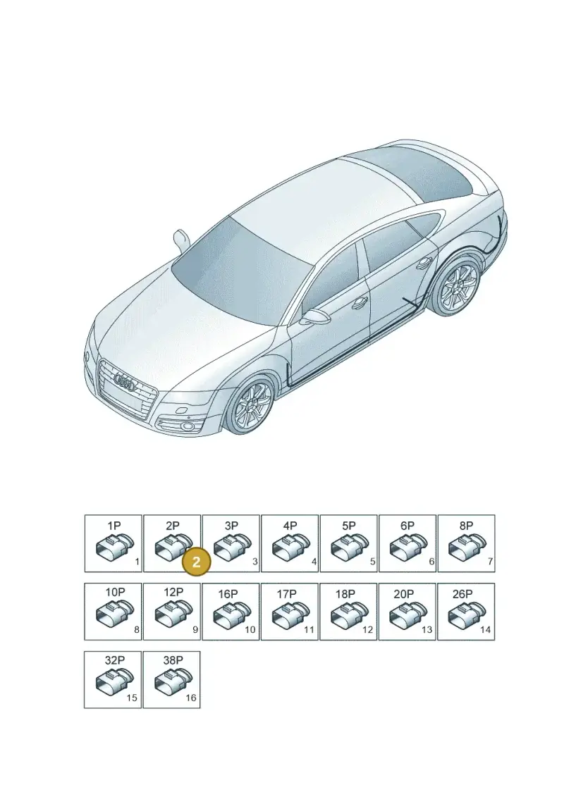 4E0035608K — Audi RS7 Sportback (2013-2018) diagram 765971840, position 2