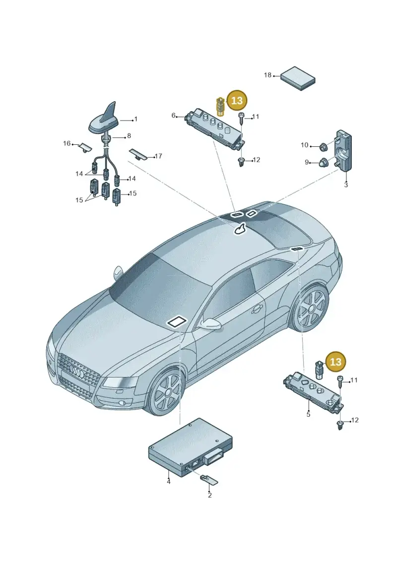 4E0035610K — Audi RS5 Coupe (2010-2015) diagram 620035100, position 13