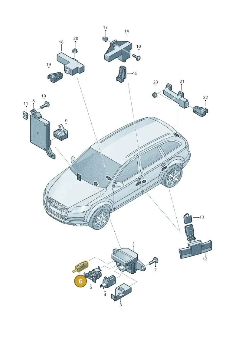 4E0035610K — Audi Q7 qu. 3.0 TDI (2009-2015) diagram 675909000, position 6