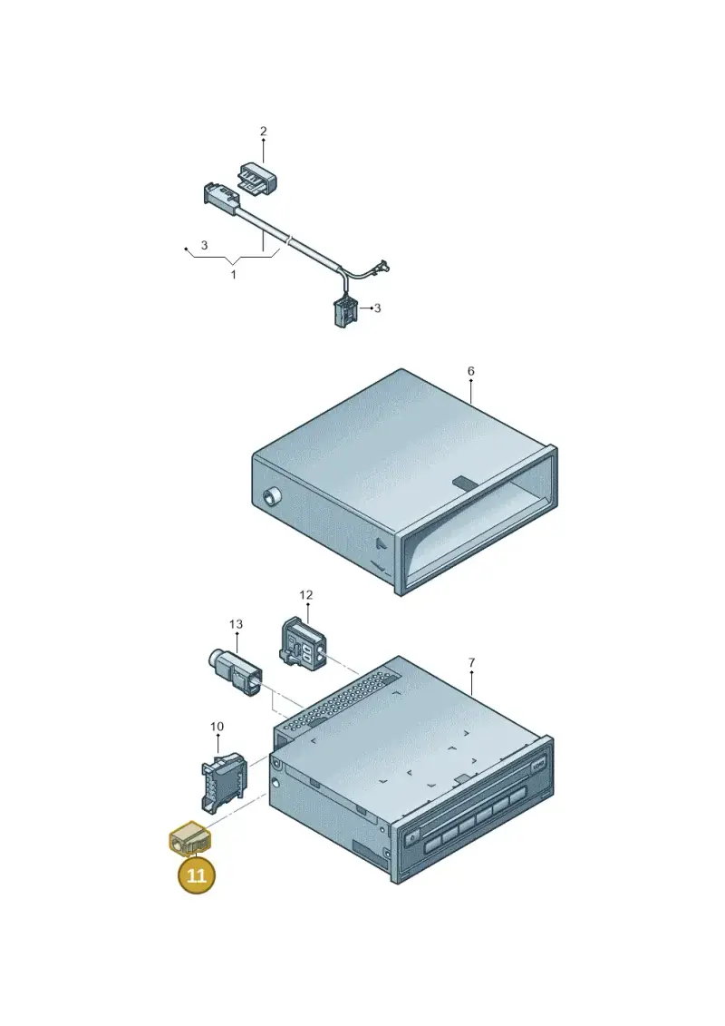 4E0035610K — Audi A8L qu. 3.0 TDI (2009-2014) diagram 696035380, position 11