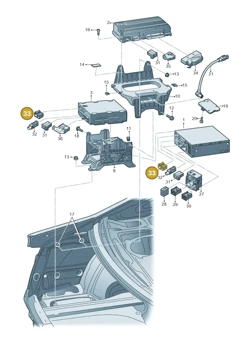 4E0035672K — Audi RS5 Coupe (2010-2015) diagram 636035400, position 33