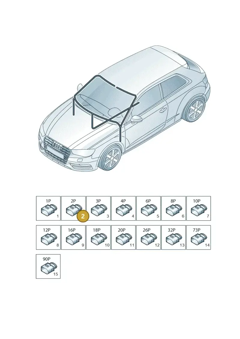 4E0035672K — Audi A3 Sportback (2012-2016) diagram 745971810, position 2