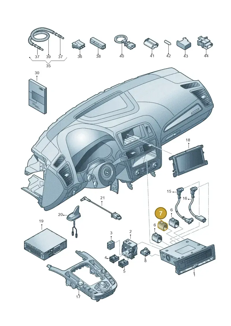4E0035674K — Audi RS5 Coupe (2010-2015) diagram 620035050, position 7