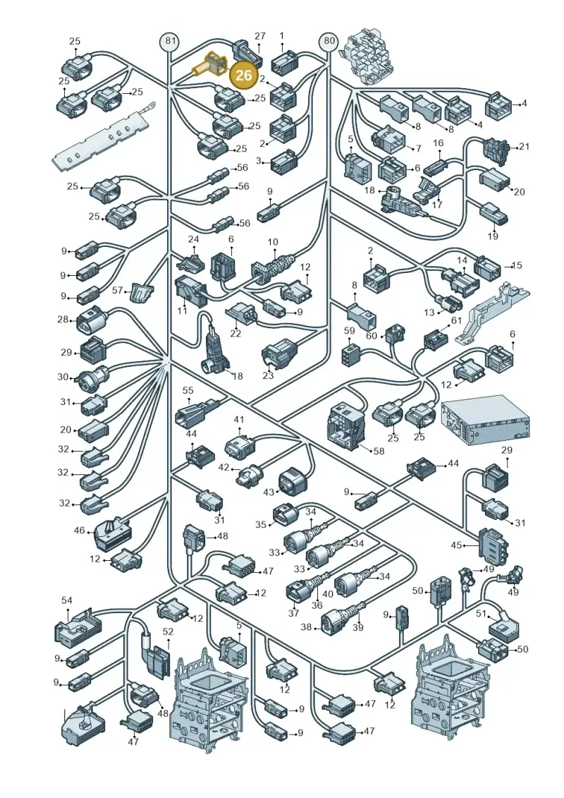 4E0035674K — Audi A6 2.7 TDI (2008-2011) diagram 648971830, position 26