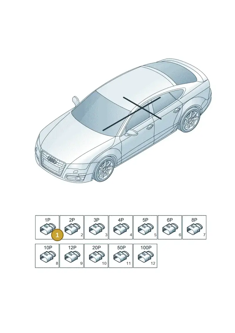 4E0035674K — Audi A7 Sportback (2014-2018) diagram 765971820, position 1