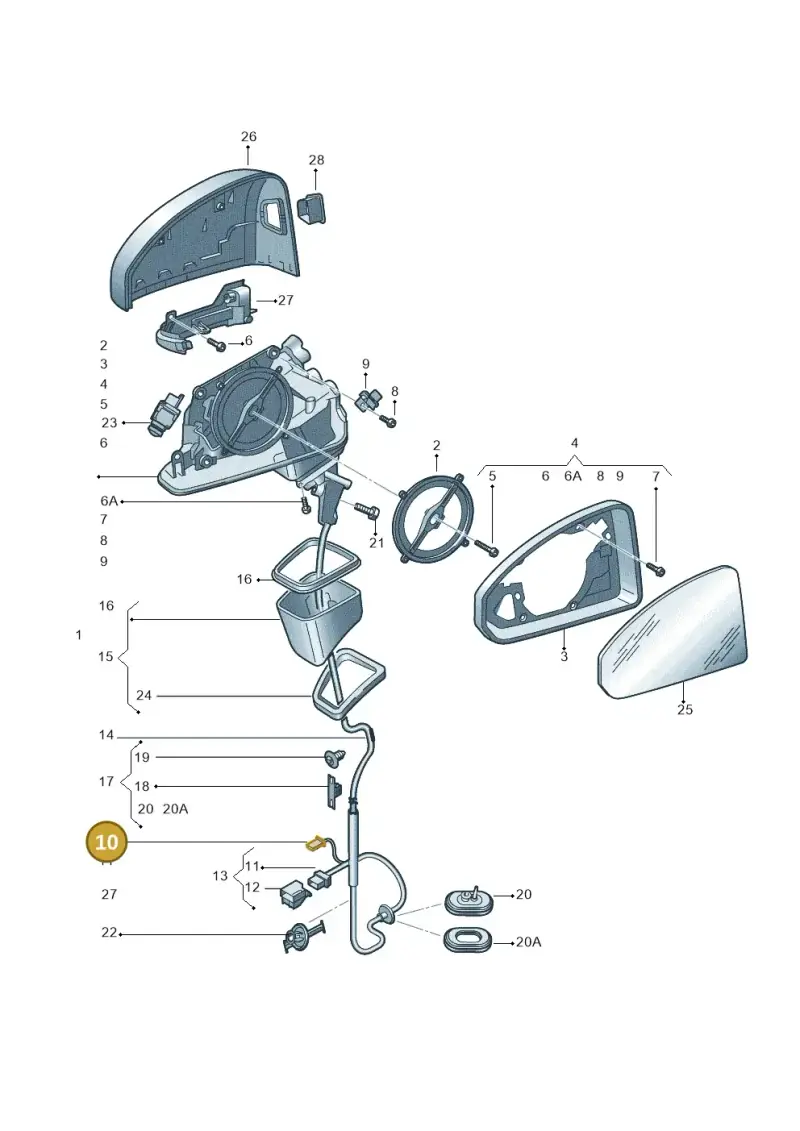 4E0035749F — Audi RS5 Sportback (2017-) diagram 849857400, position 10