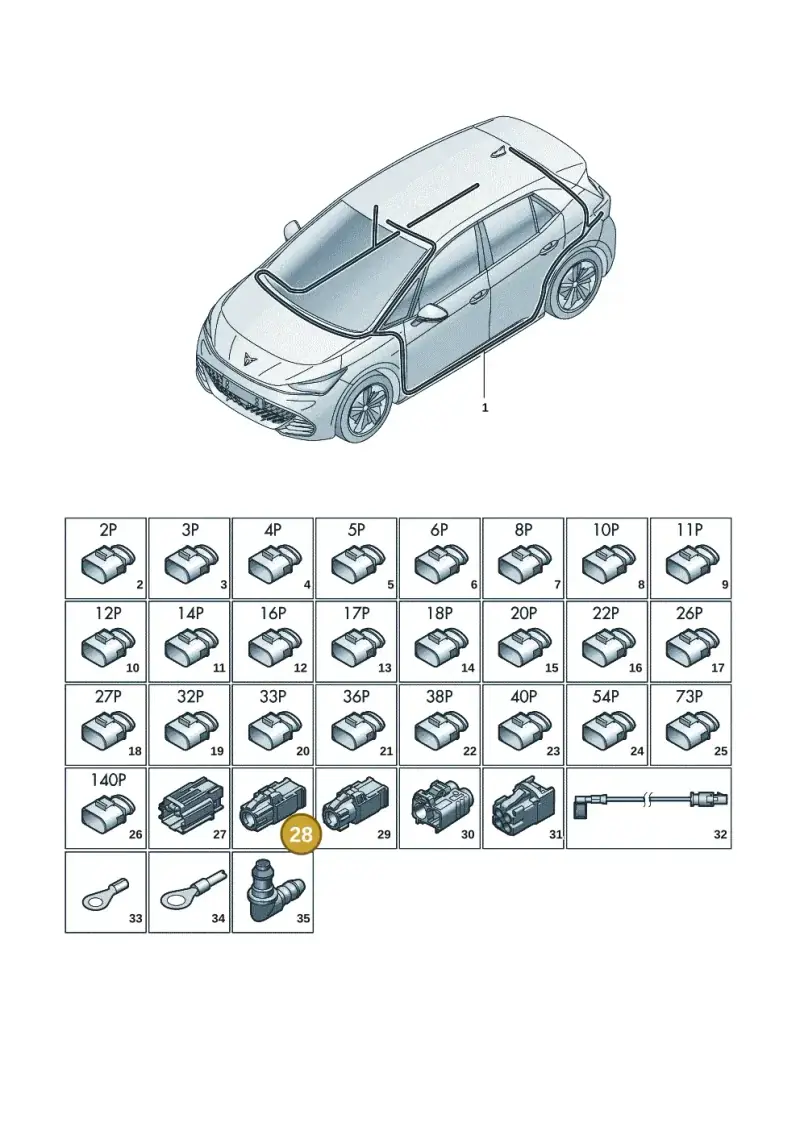 4E0035750B — SEAT CUPRA Born (2021-) diagram 10s971081, position 28