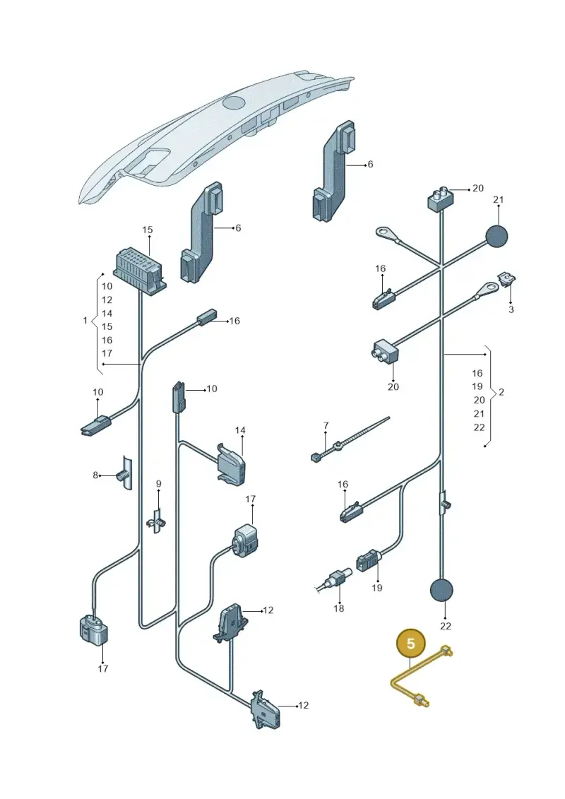 4E0035750B — Volkswagen Lavida (2013-2015) diagram 762972820, position 5