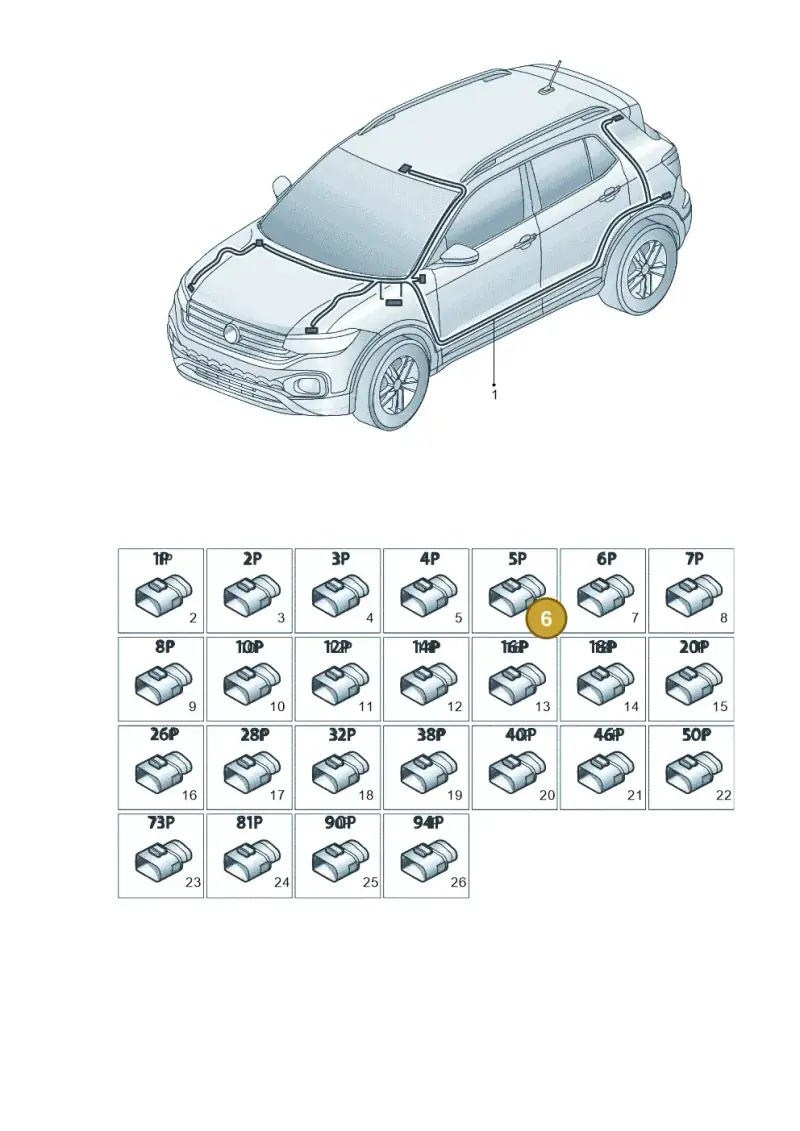 4E0035750D — Volkswagen T-Cross 1,0 (2019-) diagram 581971080, position 6
