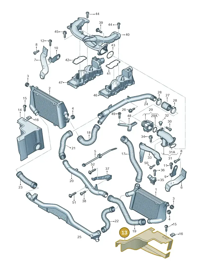 4E0117335F — Audi A8/S8/qu. lang    08> (2007-) diagram 291145450, position 13