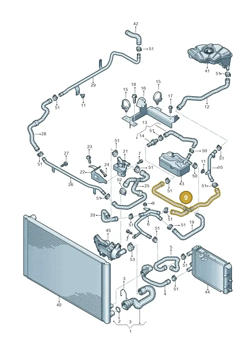 4E0121088Q — Audi A8/S8/qu. lang    08> (2007-) diagram 291121570, position 9