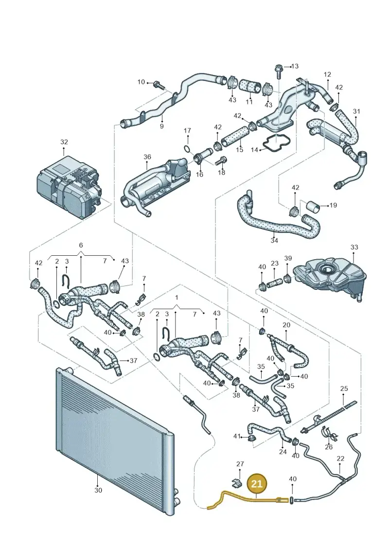 4E0121102N — Audi A8/S8/qu. lang    08> (2007-) diagram 291121210, position 21