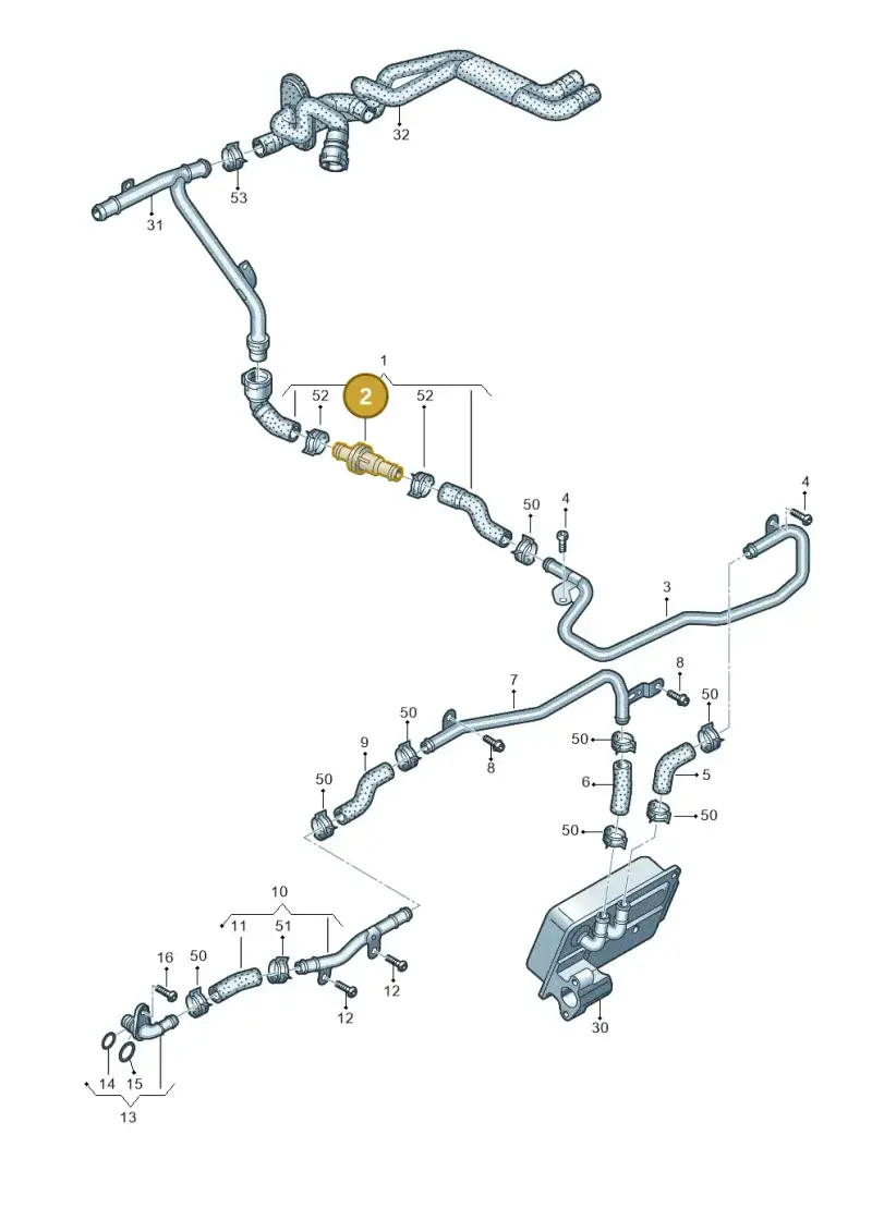 4E0121113 — Audi A7 Sportback (2014-2018) diagram 798121130, position 2