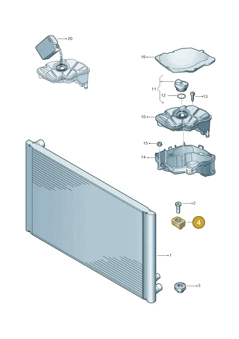 4E0121276 — Audi A8/S8/qu. lang    08> (2007-) diagram 291121720, position 4
