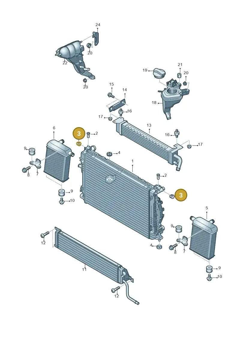 4E0121276 — Audi RS6 Avant qu.5.0 (2007-2010) diagram 641121700, position 3