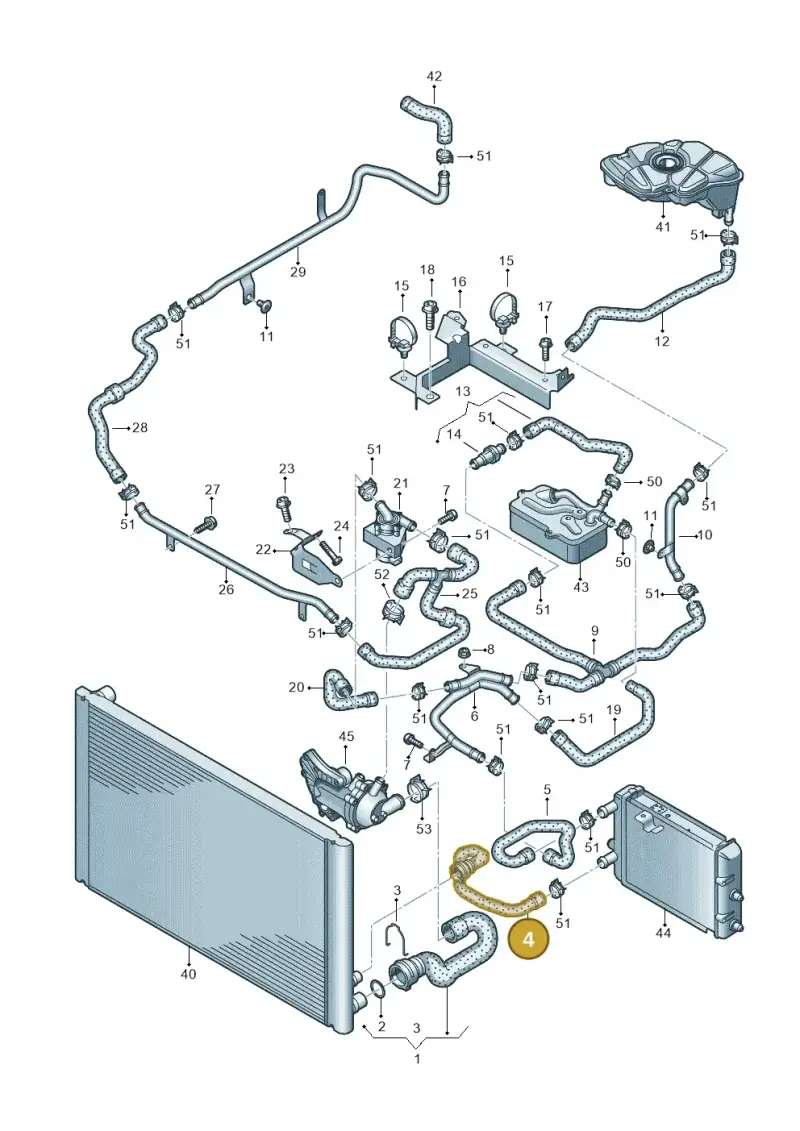 4E0121447S — Audi A8/S8/qu. lang    08> (2007-) diagram 291121570, position 4