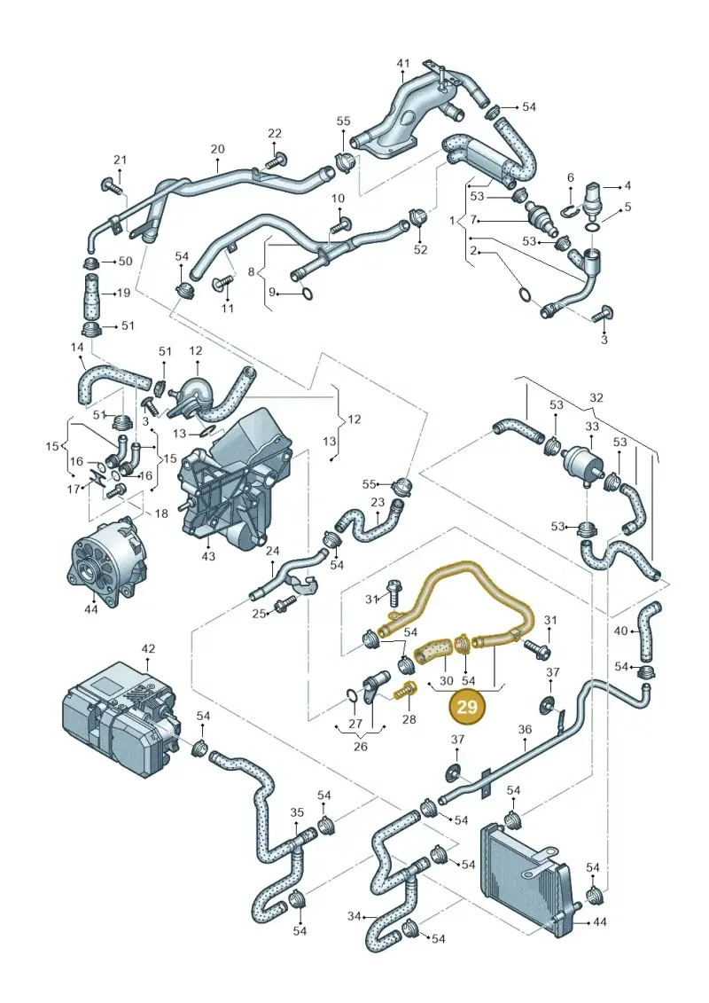 4E0121481A — Audi A8/S8/qu. lang    08> (2007-) diagram 291121640, position 29