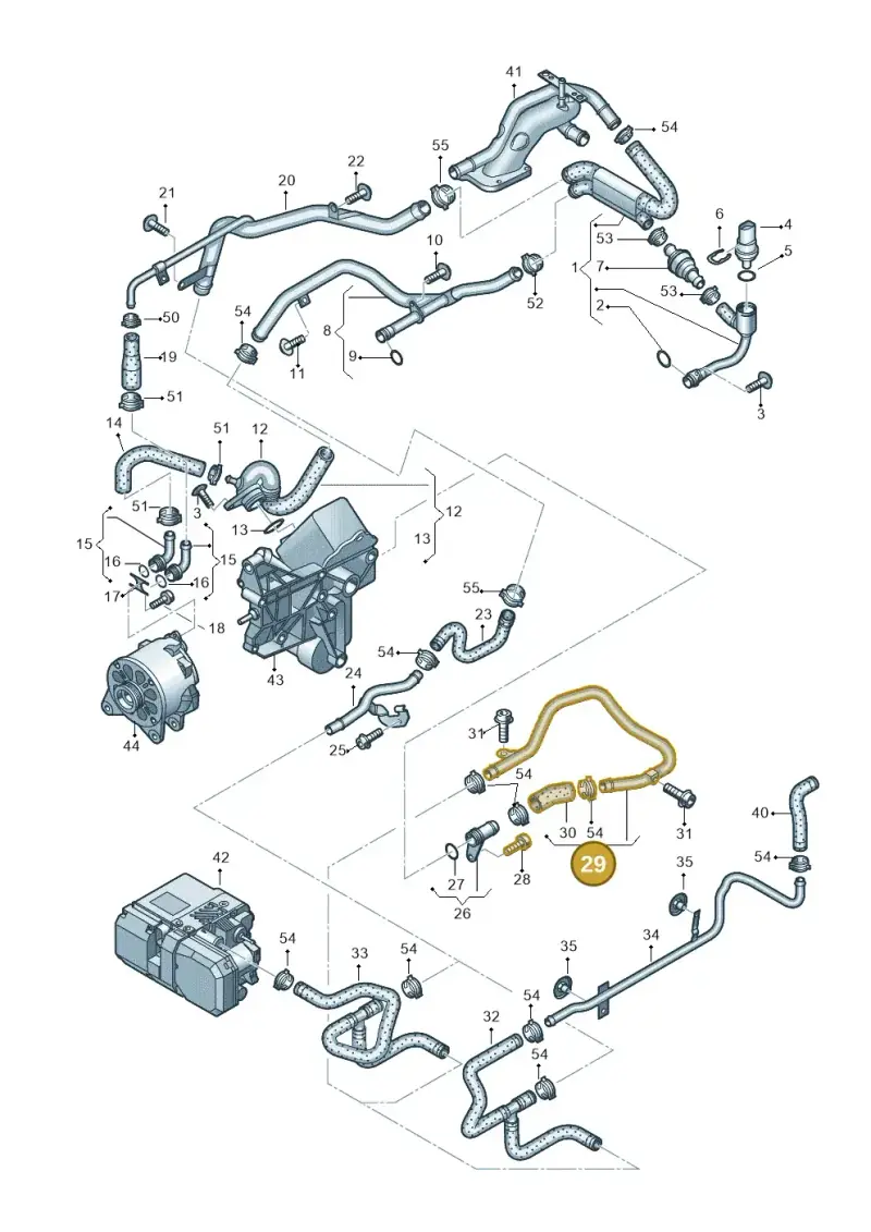 4E0121481A — Audi A8/S8/qu. lang    08> (2007-) diagram 291121620, position 29