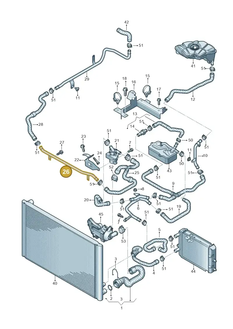 4E0121485R — Audi A8/S8/qu. lang    08> (2007-) diagram 291121570, position 26