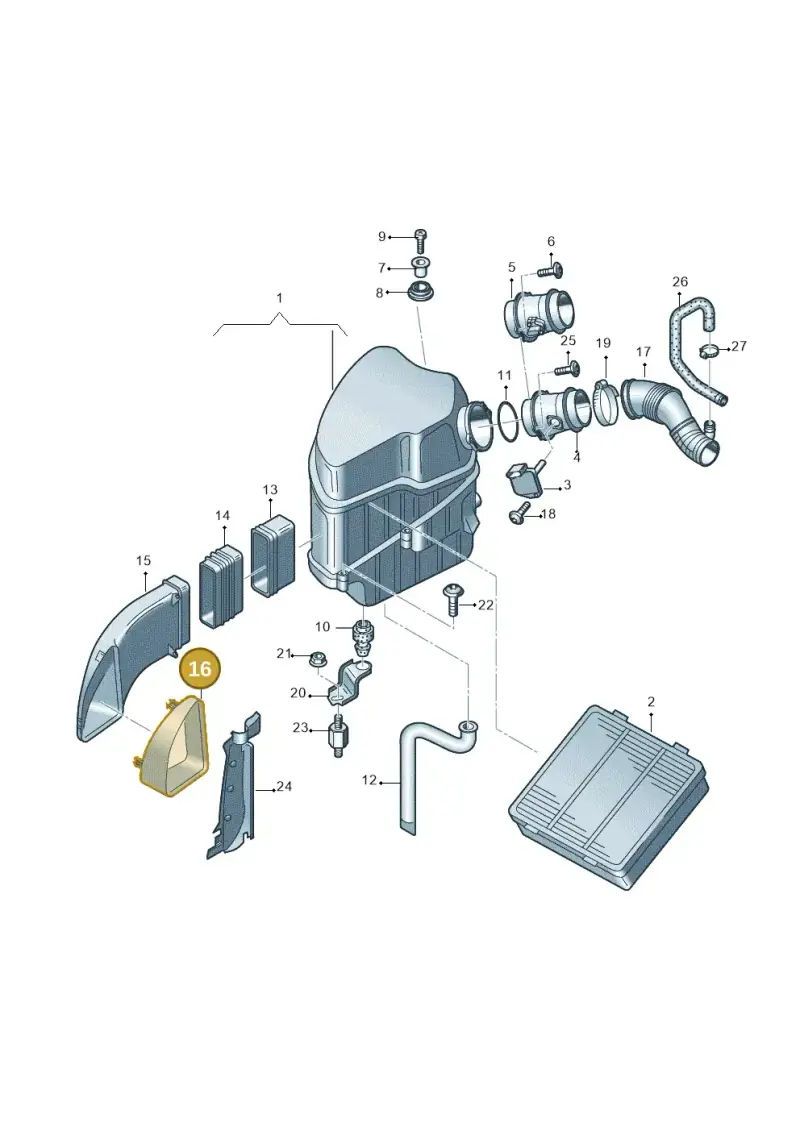 4E0129617P — Audi A8/S8/qu. lang    08> (2007-) diagram 291129200, position 16