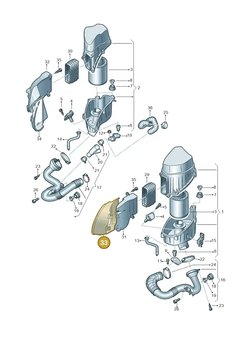 4E0129618M — Audi A8/S8/qu. lang (2003-2007) diagram 291129300, position 33