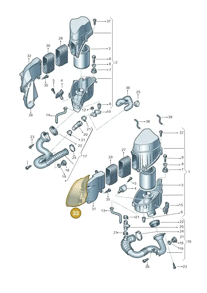 4E0129618M — Audi A8/S8/qu. lang    08> (2007-) diagram 291129350, position 33