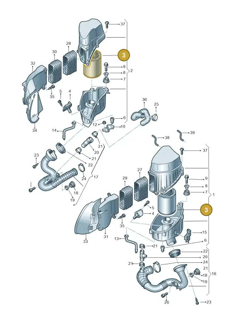 4E0129620J — Audi A8/S8/qu. lang    08> (2007-) diagram 291129350, position 3