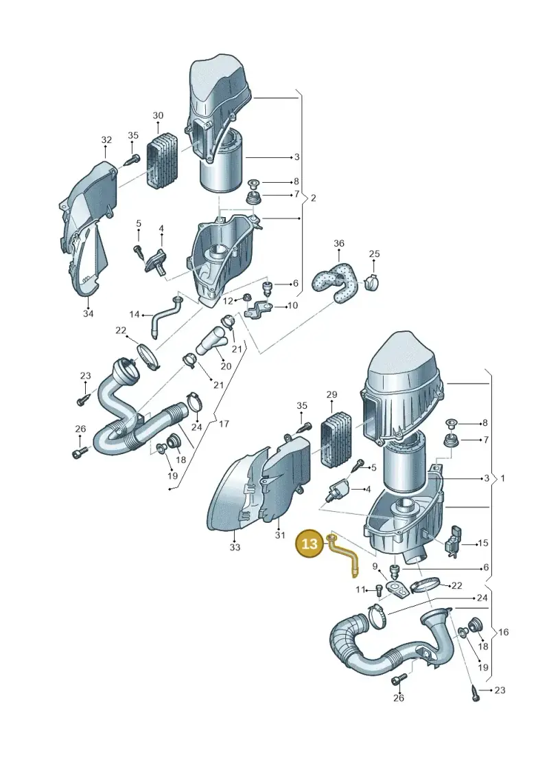 4E0133647A — Audi A8/S8/qu. lang (2003-2007) diagram 291129300, position 13