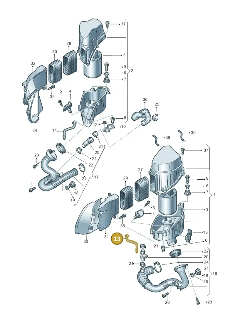 4E0133647A — Audi A8/S8/qu. lang    08> (2007-) diagram 291129350, position 13