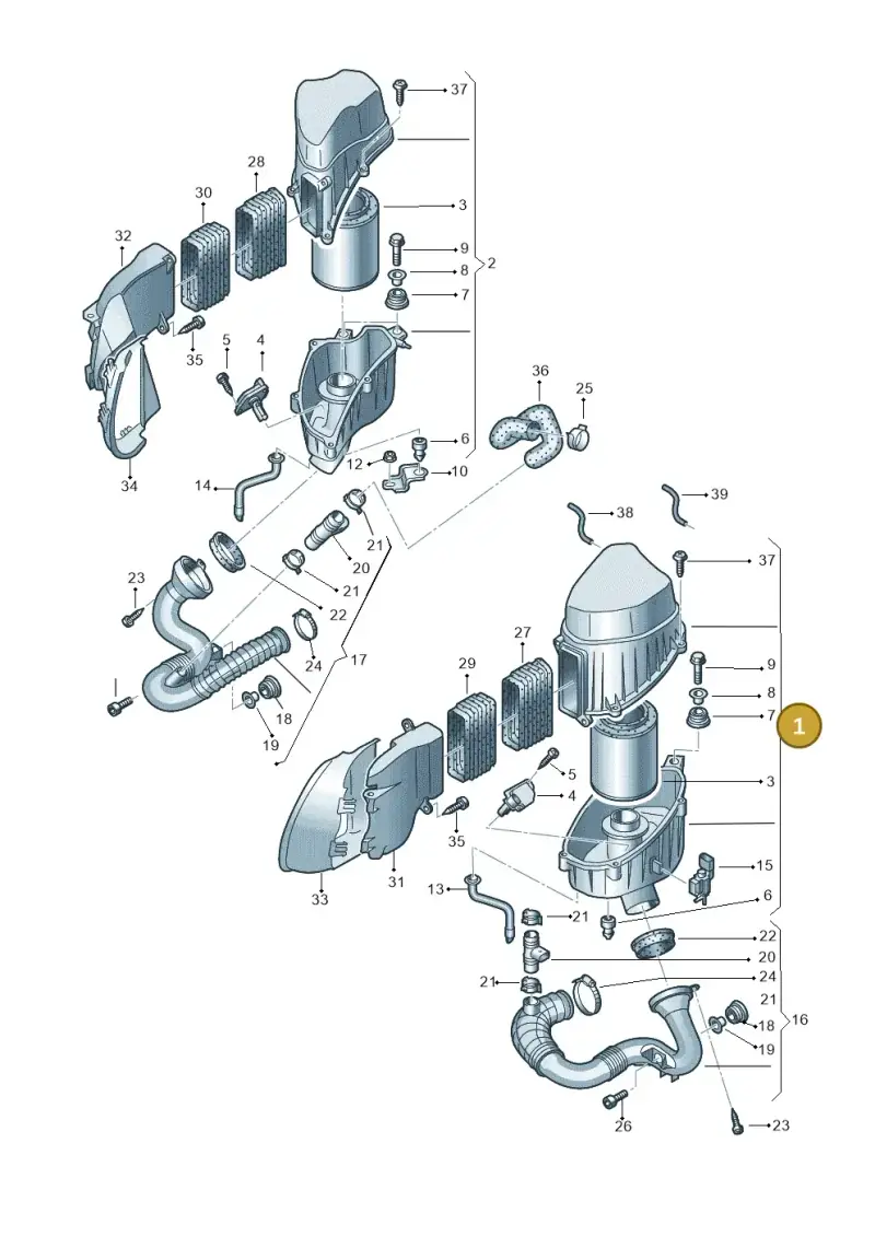 4E0133837H — Audi A8/S8/qu. lang    08> (2007-) diagram 291129350, position 1