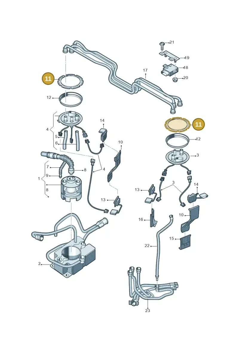 4E0201375 — Audi R8                08> (2007-) diagram 618919350, position 11
