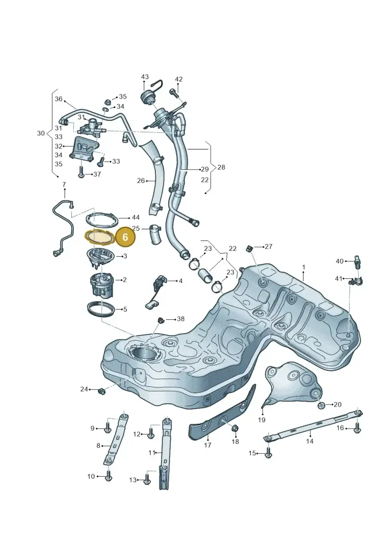 4E0201375 — Audi A8L (2017-2022) diagram 838201030, position 6