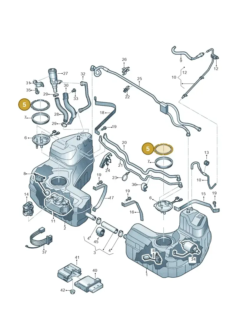 4E0201375 — Audi R8 Spyder (2015-2024) diagram 872201050, position 5