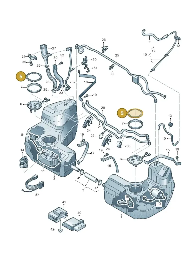 4E0201375 — Audi R8 Spyder (2015-2024) diagram 872201150, position 5