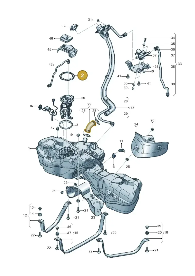 4E0201375 — Audi Q8 Quattro 3,0 (2018-) diagram 429201200, position 2